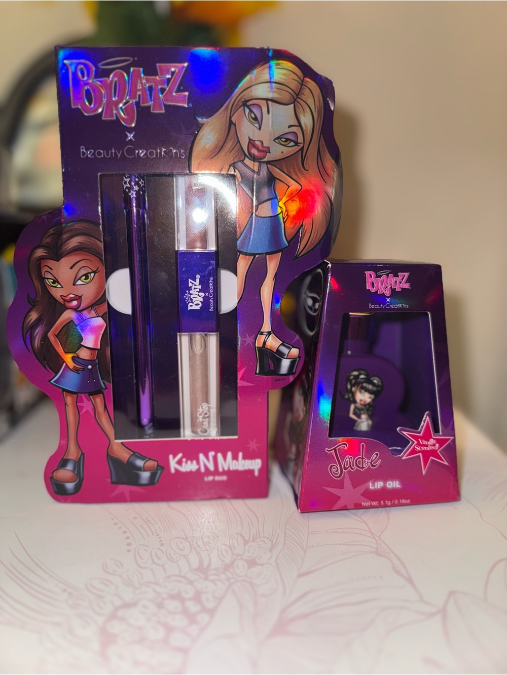 Kiss 'N' Makeup Lip Set — Purple / Clear